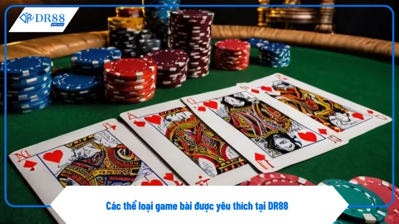 DR88 mang đến đa dạng thể loại game bài đáp ứng mọi sở thích