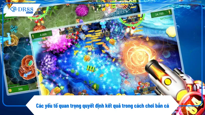 Sử dụng đúng loại súng giúp tăng hiệu quả trong cách chơi bắn cá