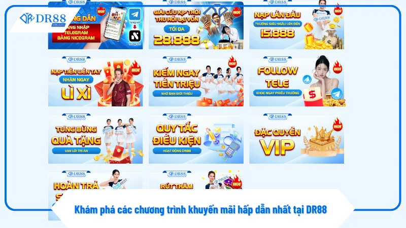 Khuyến mãi tại DR88 luôn có thời hạn rõ ràng